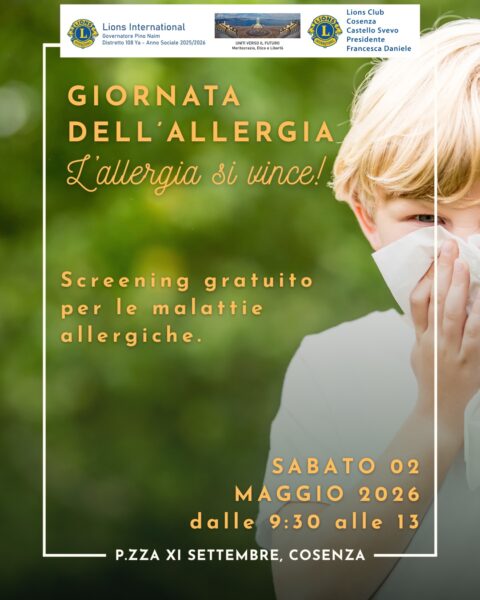 GIORNATA DELL'ALLERGIA . L'allergia si Vince